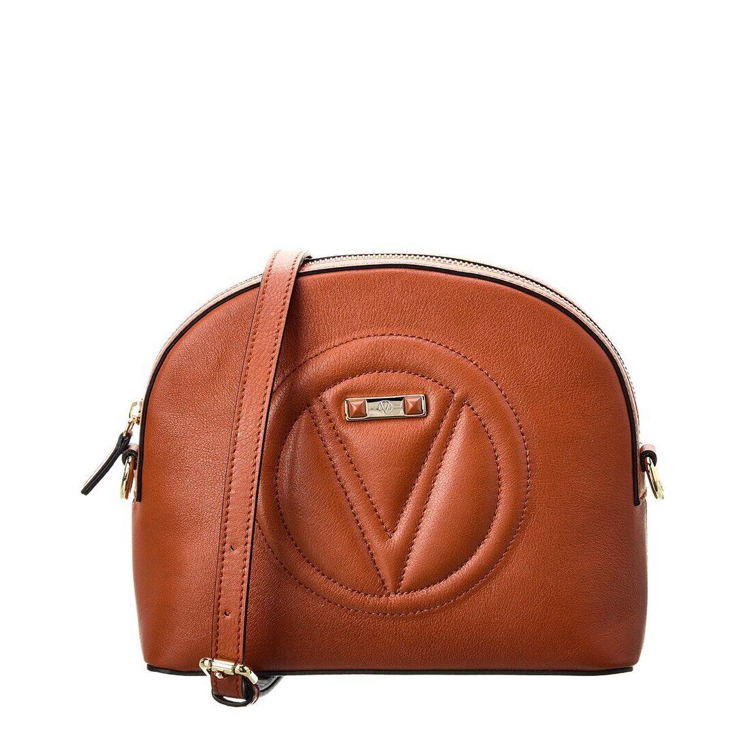 Valentino By Mario Valentino Diana Signature Leather Crossbody Women`s Brown - Exterior: Brown