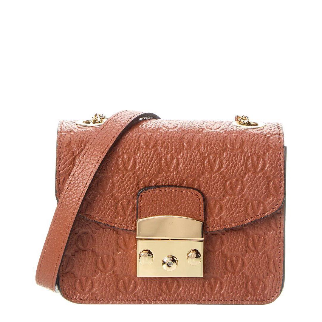 Valentino By Mario Valentino Bijou Leather Crossbody Women`s Brown