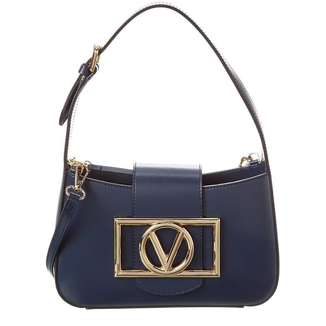 Valentino By Mario Valentino Kai Leather Crossbody Women`s Blue