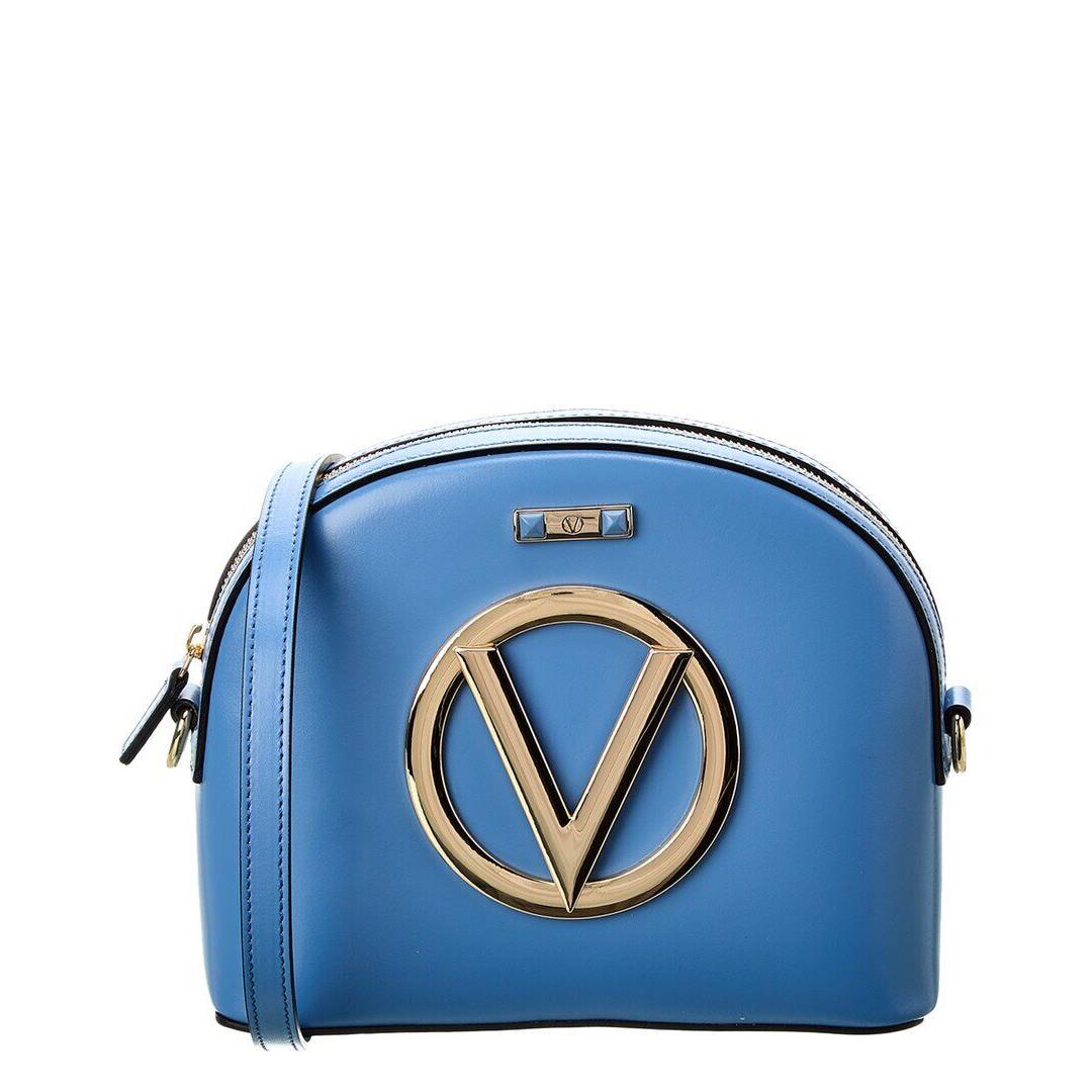 Valentino By Mario Valentino Diana Forever Leather Crossbody Women`s Blue