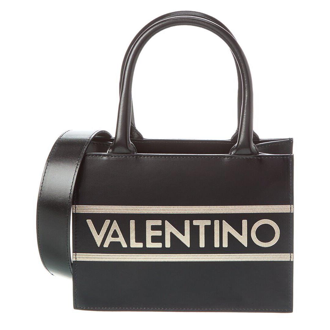 Valentino By Mario Valentino Marie Lavoro Leather Tote Women`s Black