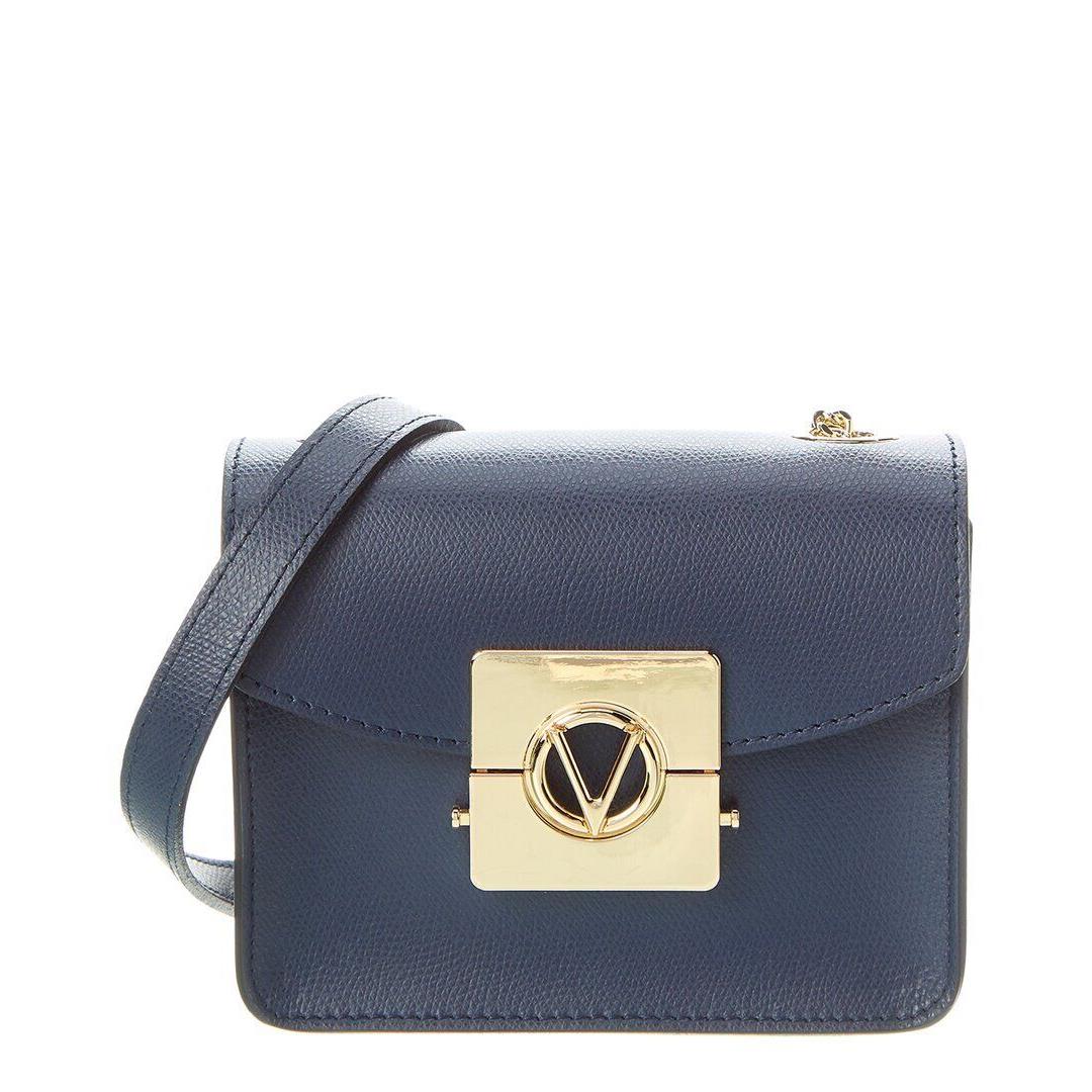 Valentino By Mario Valentino Bijou Leather Crossbody Women`s Blue