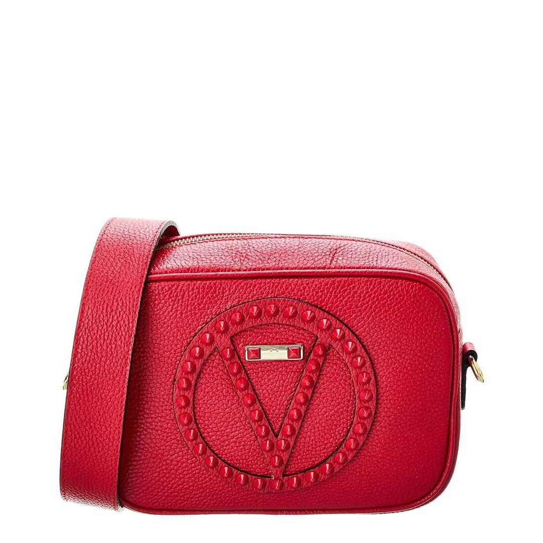 Valentino By Mario Valentino Mia Rock Leather Crossbody Women`s Red