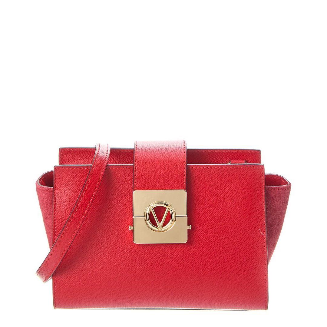 Valentino By Mario Valentino Kiki Leather Shoulder Bag Women`s Red