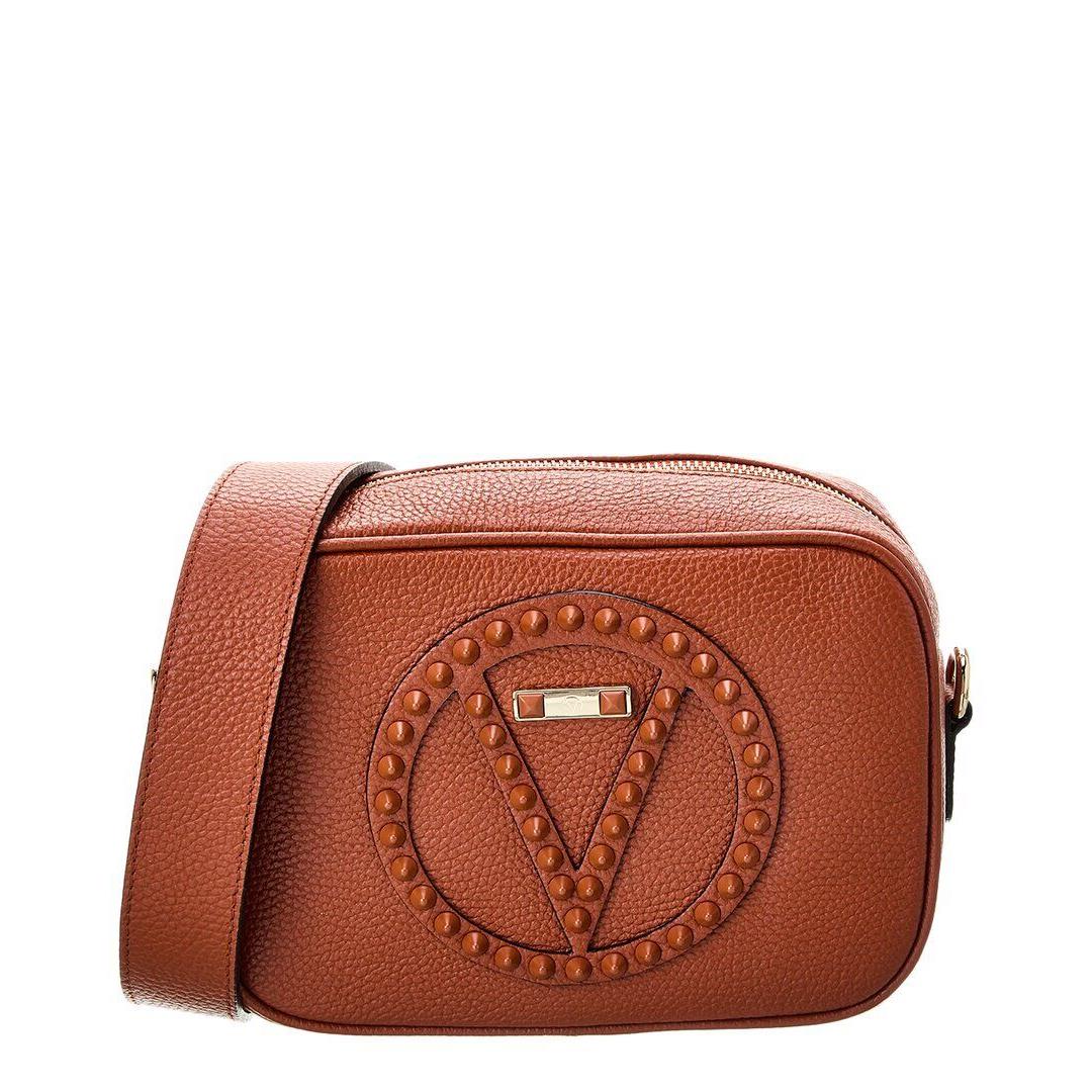 Valentino By Mario Valentino Mia Rock Leather Crossbody Women`s Brown - Exterior: Brown