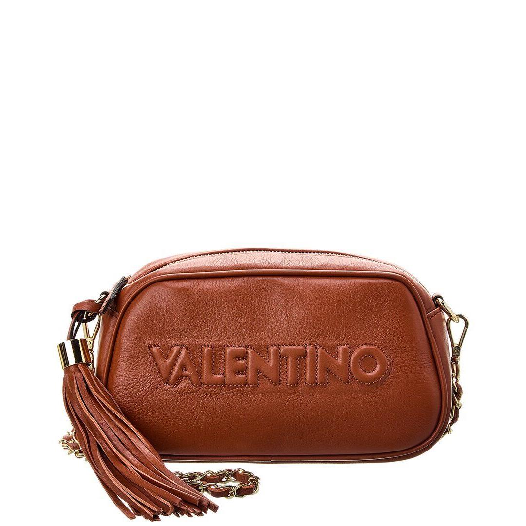 Valentino By Mario Valentino Bella Embossed Leather Crossbody Women`s Brown