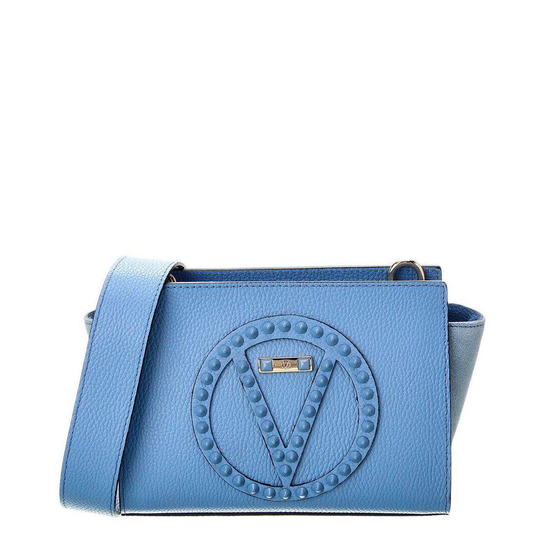 Valentino By Mario Valentino Kiki Rock Leather Shoulder Bag Women`s Blue