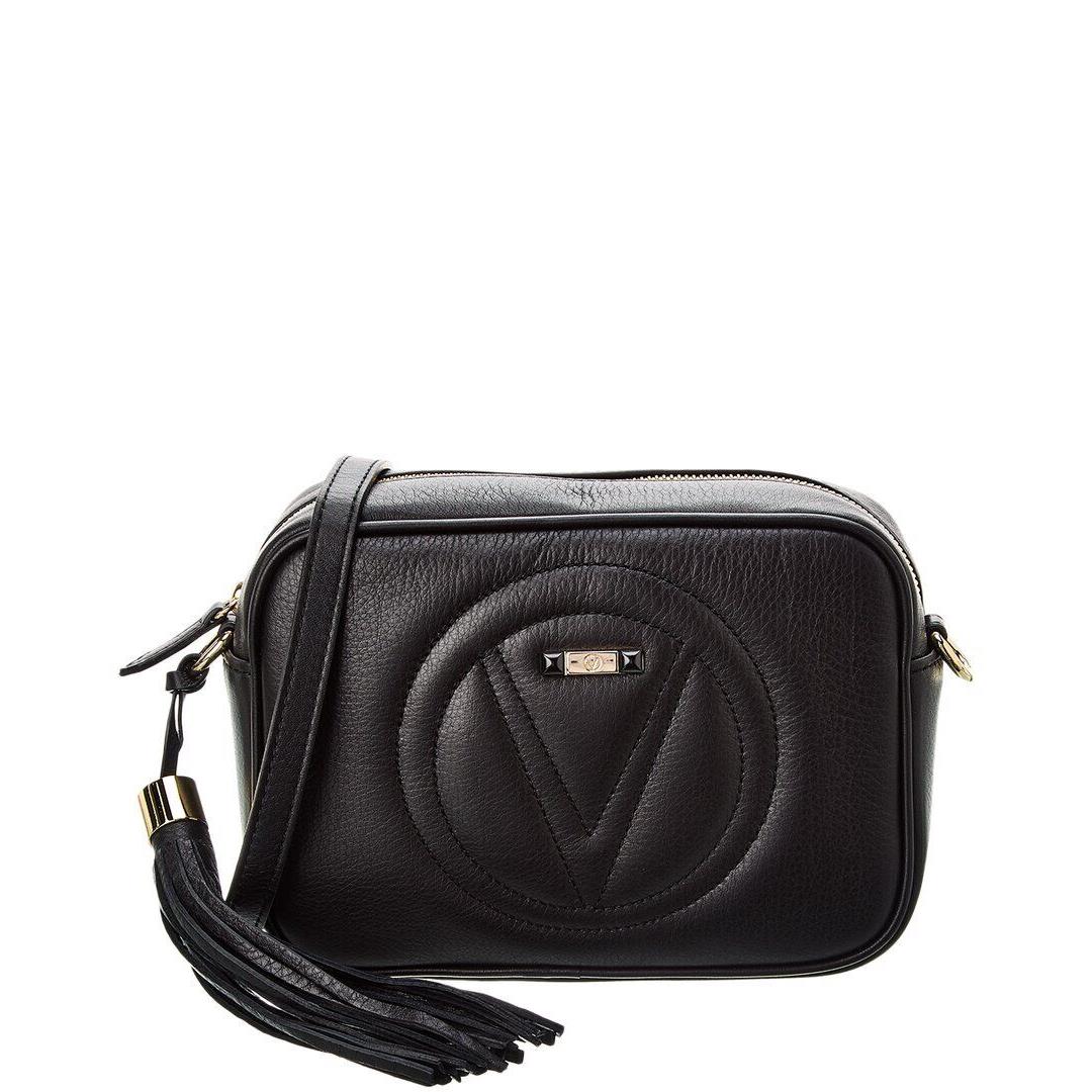 Valentino By Mario Valentino Mia Signature Leather Crossbody Women`s Black