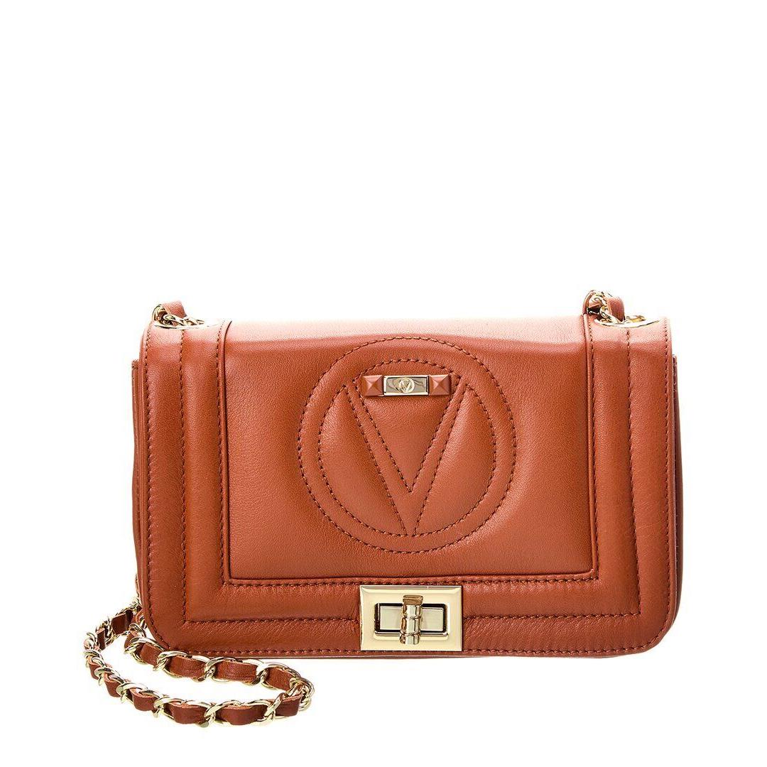 Valentino By Mario Valentino Beatriz Leather Shoulder Bag Women`s Brown