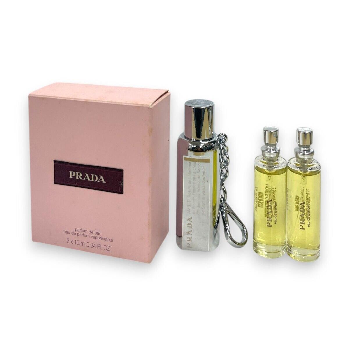 Prada Eau De Parfum Purse Spray 3x10ml/0.34fl.oz As Seen In Pics