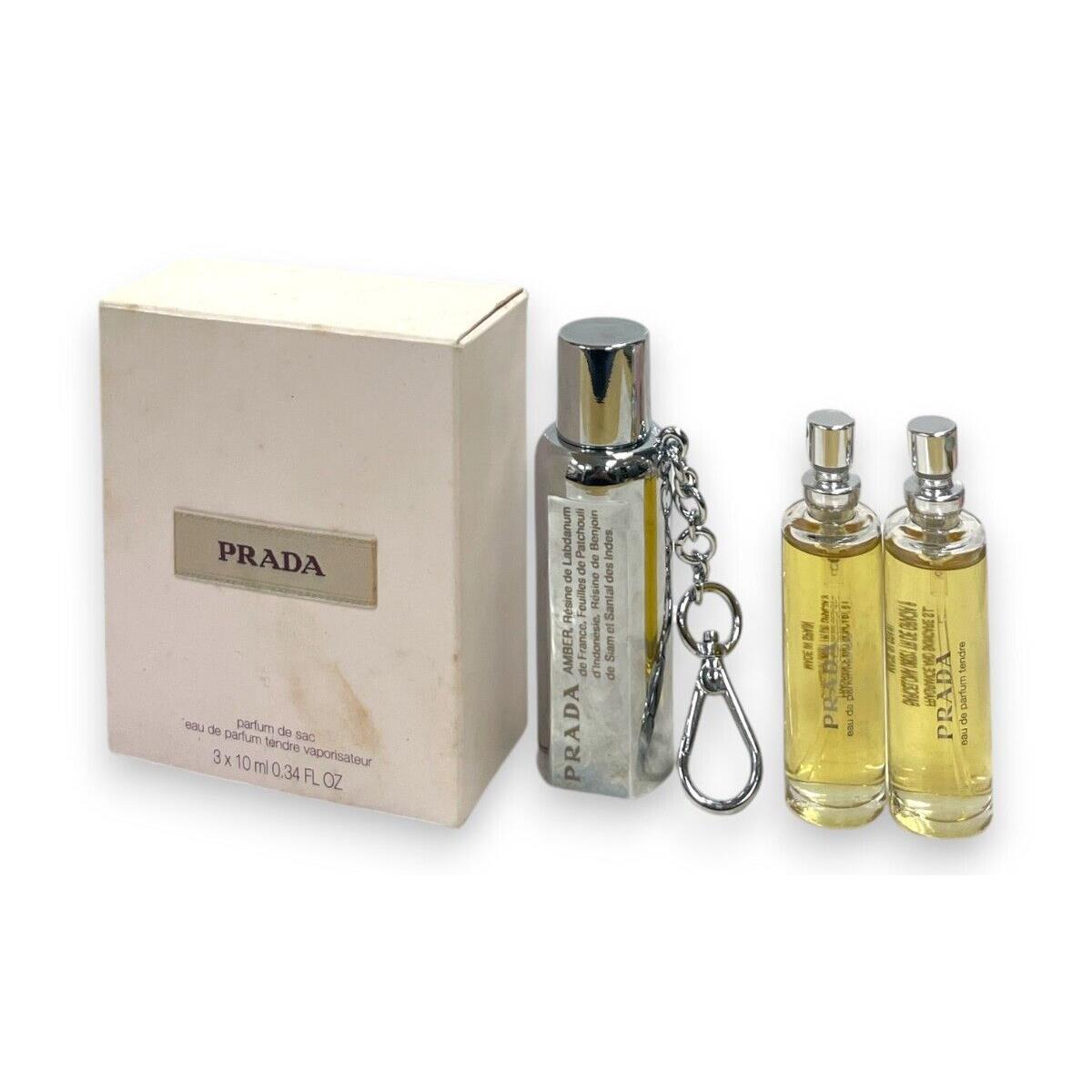 Prada Eau De Parfum Purse Spray 3x10ml/0.34fl.oz As Seen In Pics