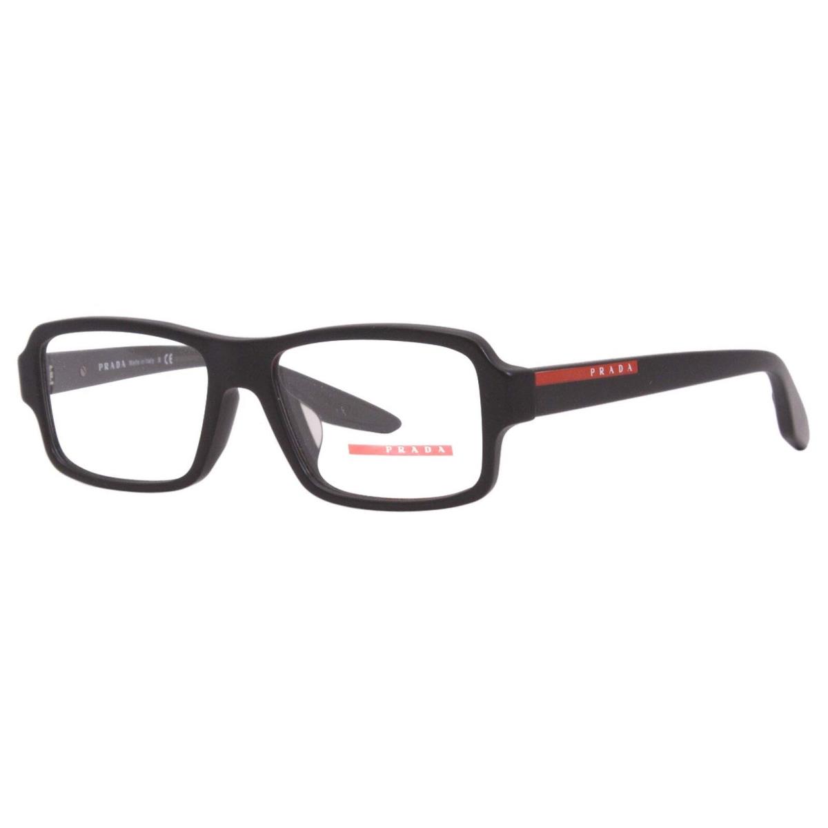 Prada Sport Eyeglasses PS01GVF 1B0101 53mm Matte Black / Demo Lens