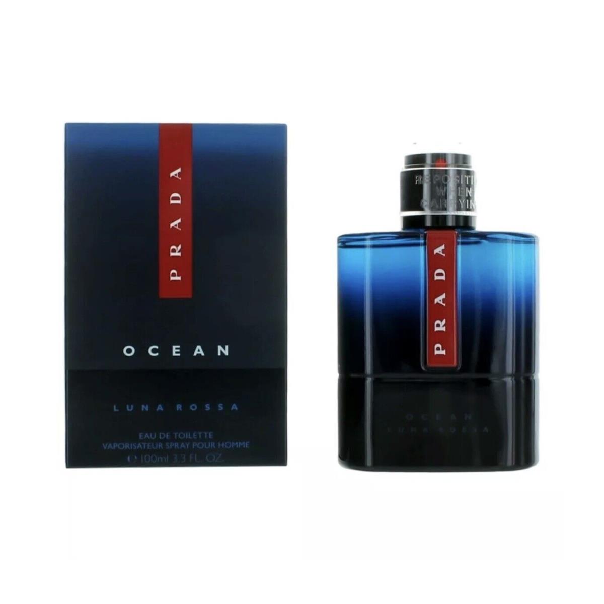 Prada Luna Rossa Ocean by Prada 3.4 oz Edt Spray For Men No Cello