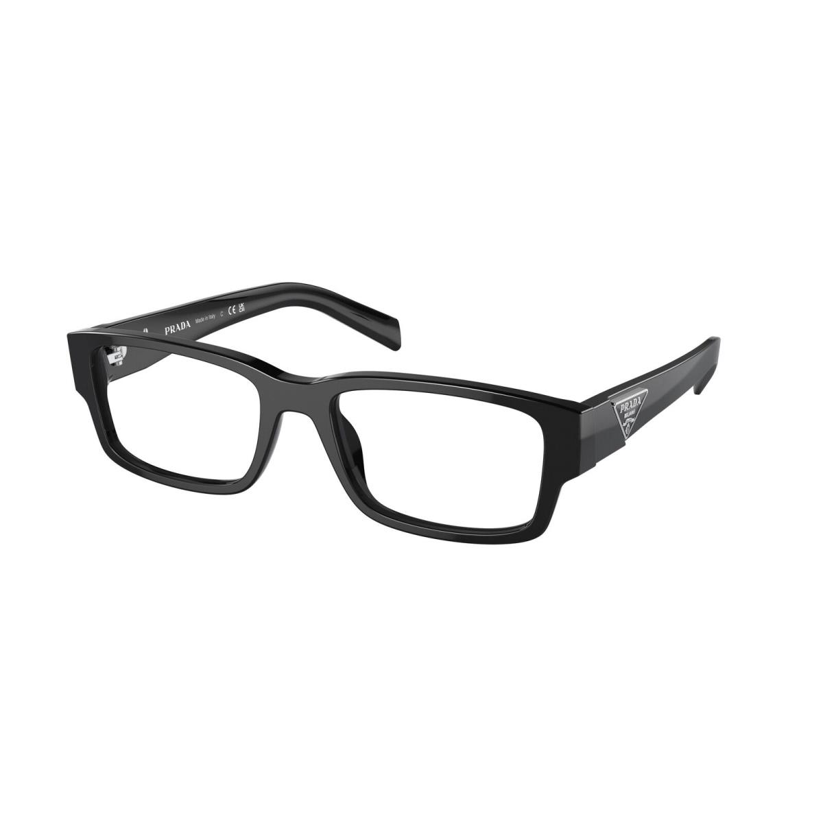 Prada 07ZV Eyeglasses 1AB1O1 Black