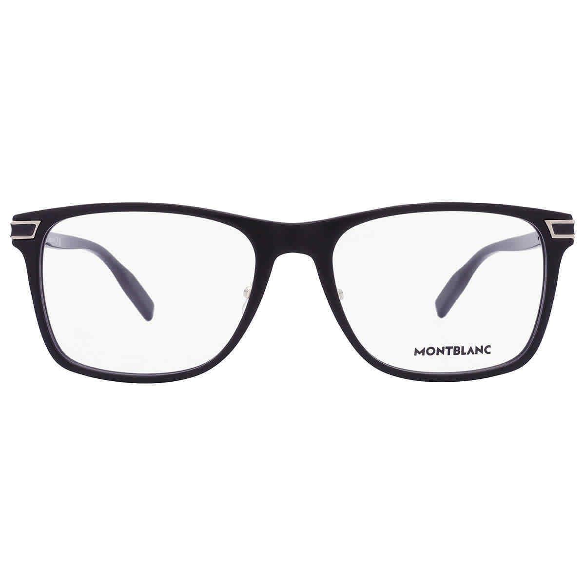 Montblanc Transparent Square Men`s Eyeglasses MB0042O 005 58 MB0042O 005 58