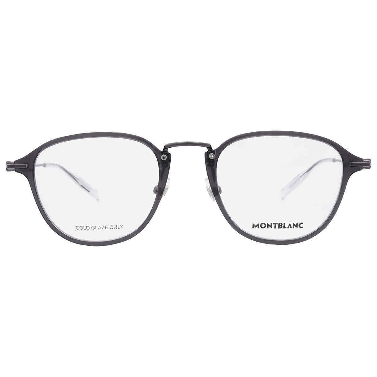 Montblanc Demo Oval Men`s Eyeglasses MB0155O 001 51 MB0155O 001 51