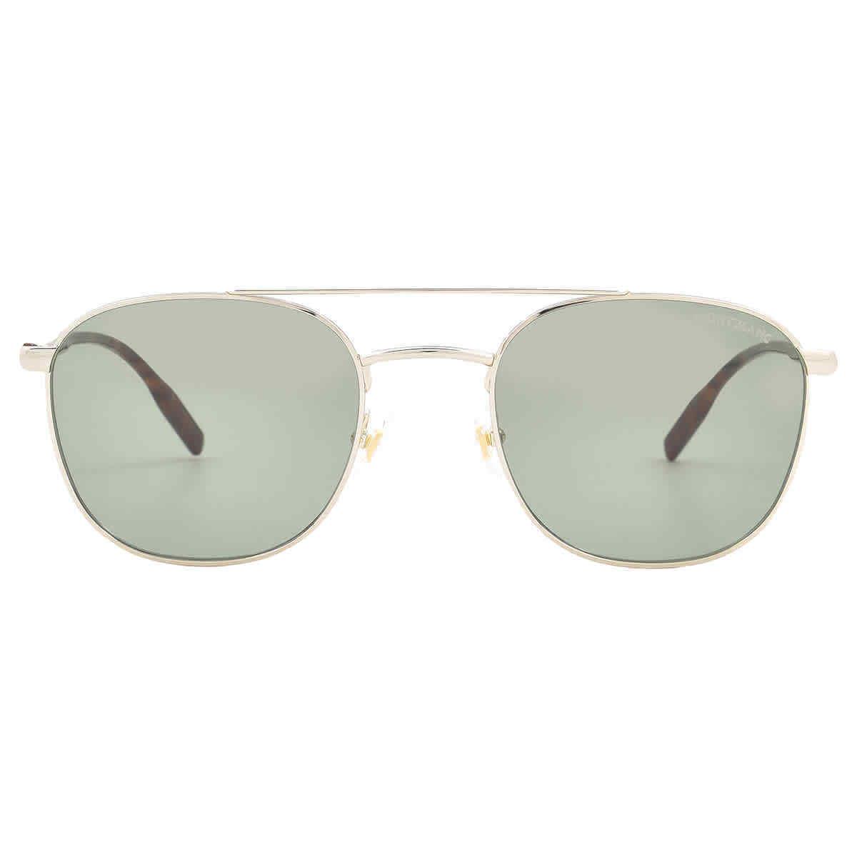 Montblanc Green Pilot Men`s Sunglasses MB0114S 003 54 MB0114S 003 54