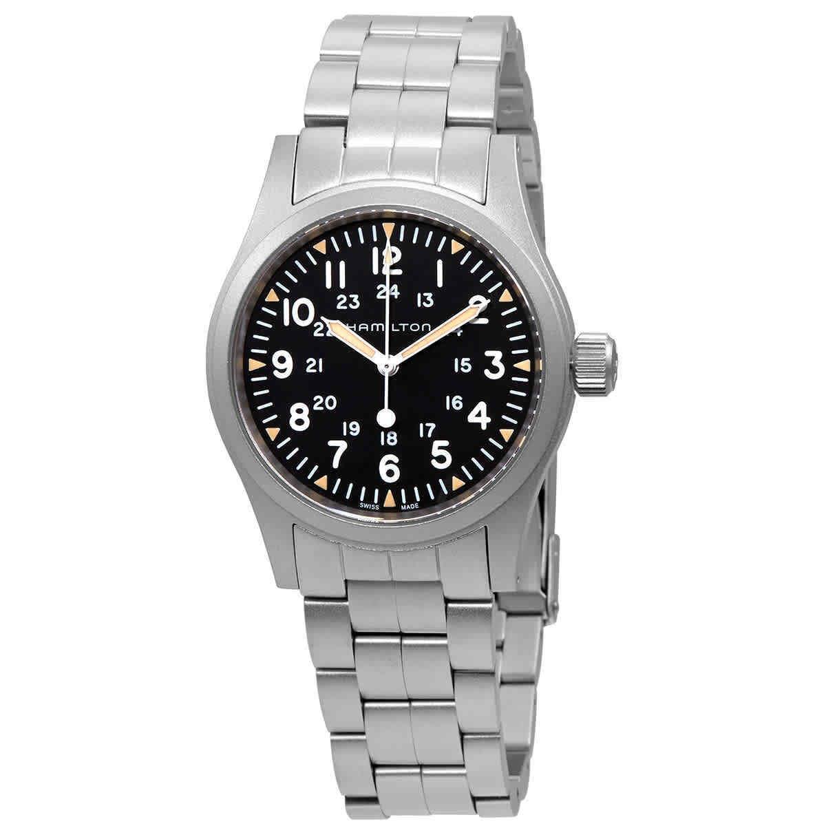 Hamilton Khaki Field Hand Wind Black Dial Men`s Watch H69439131