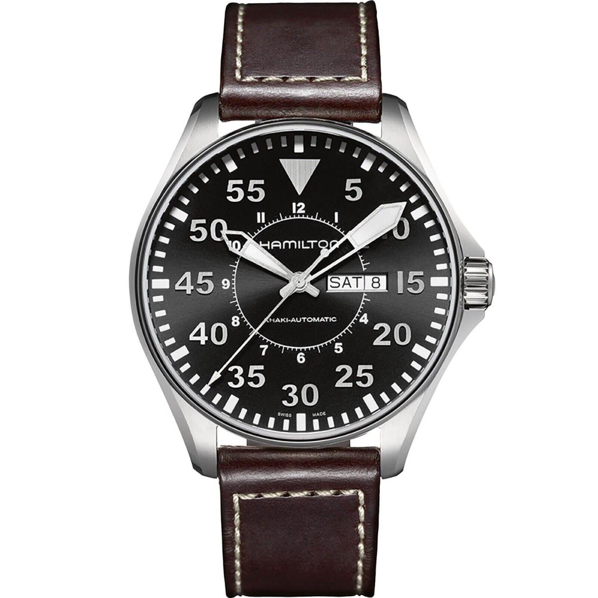 Hamilton Khaki Aviation Pilot Day Date Automatic 46mm Men`s Watch H64715535