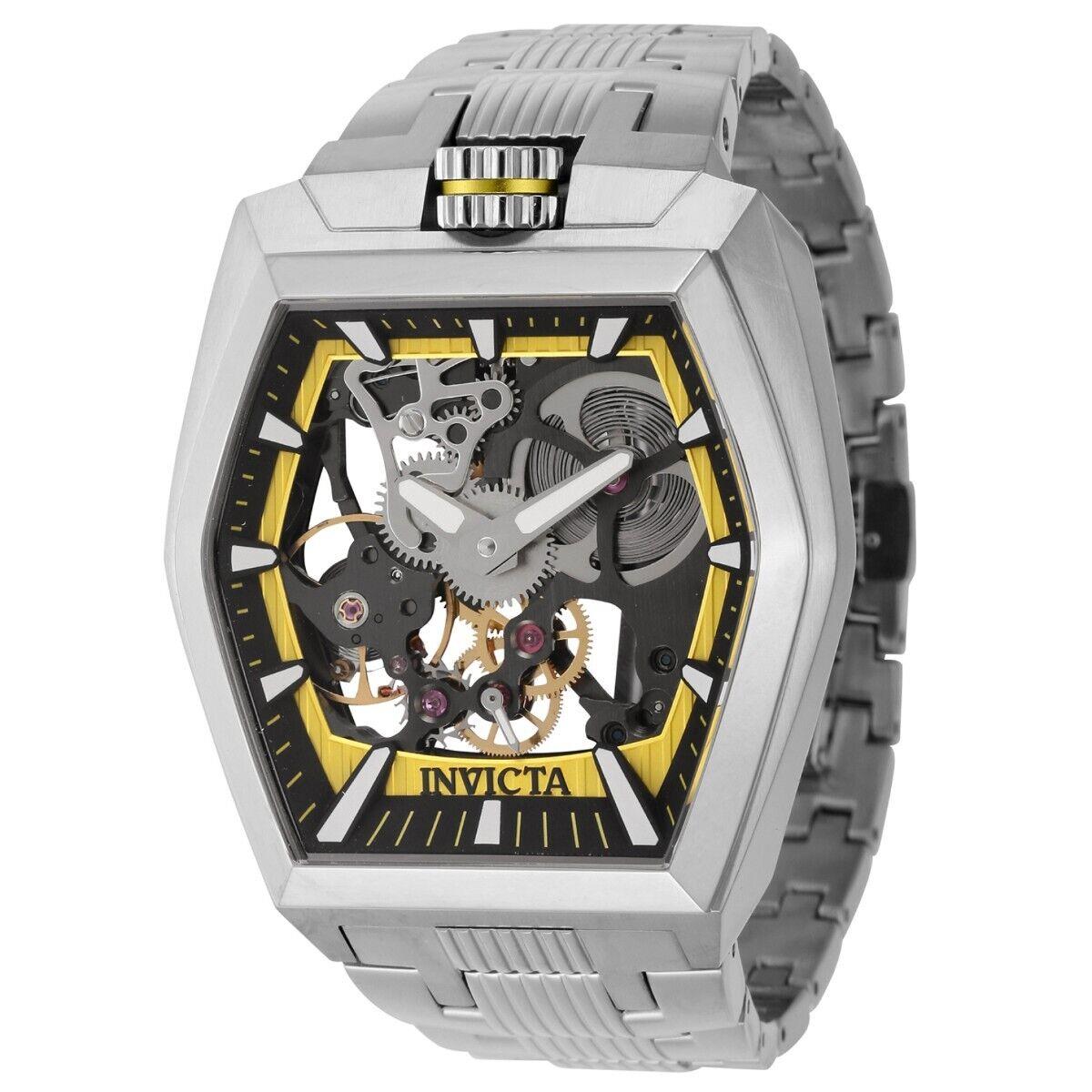 Invicta Akula Stealth Legion Mechanical Men`s Watch w/ Skeleton Dial - 48mm Ste