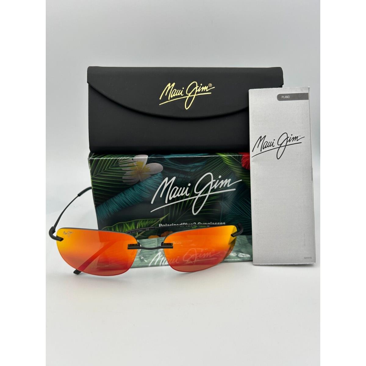 Maui Jim Polarized Sunglasses MJ334-2M Ohai Matte Black Hawaii Lava