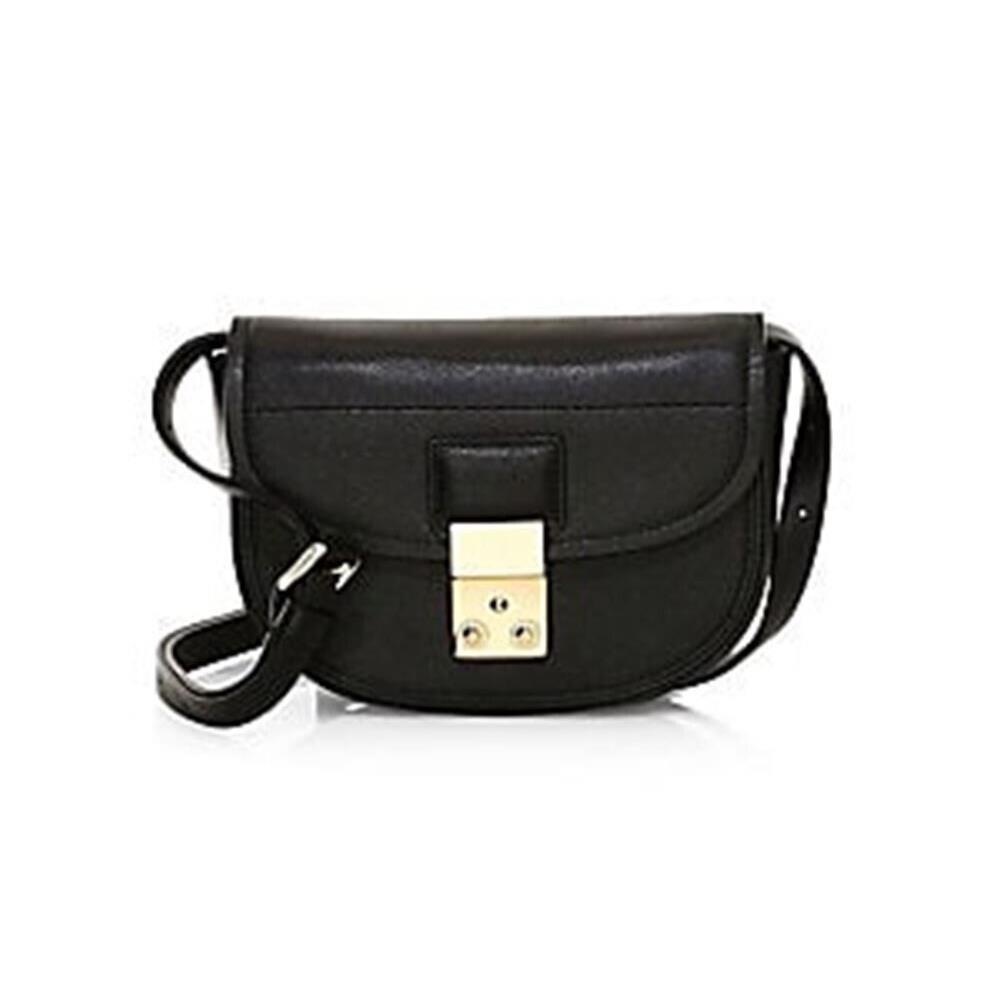 3.1 Phillip Lim Pashli Mini Leather Saddle Belt Bag Black Gold