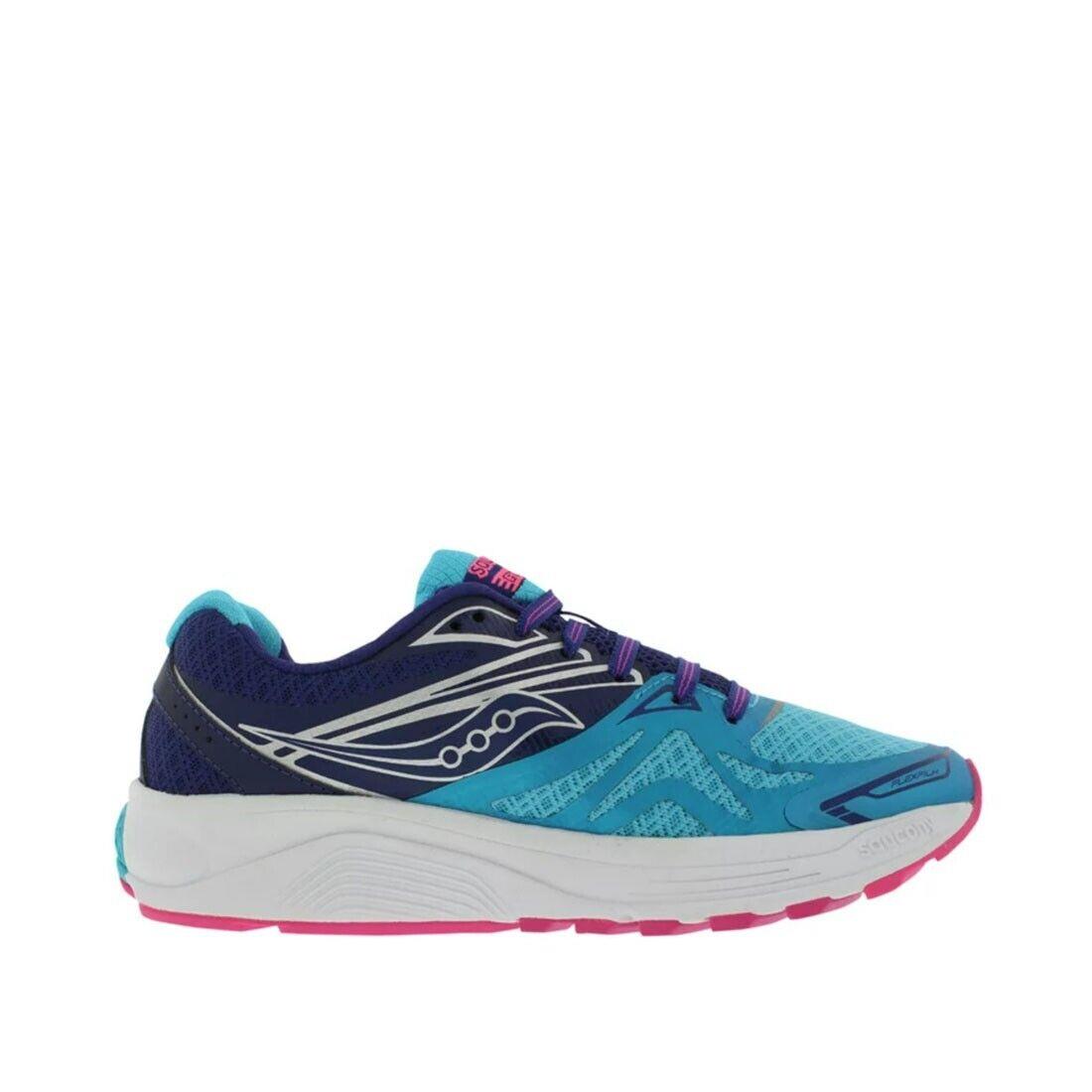 Saucony S103202 Women`s Ride 9 in Navy/blue/pink - Narrow - Blue