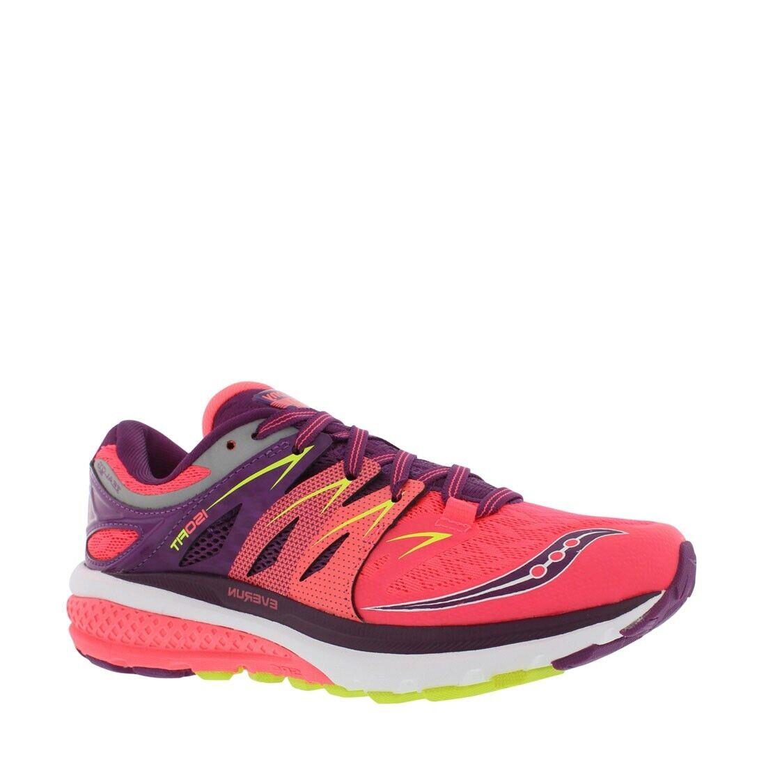 Saucony S103142 Women`s Zealot Iso 2 in Coral/purple/cotton - Medium Width