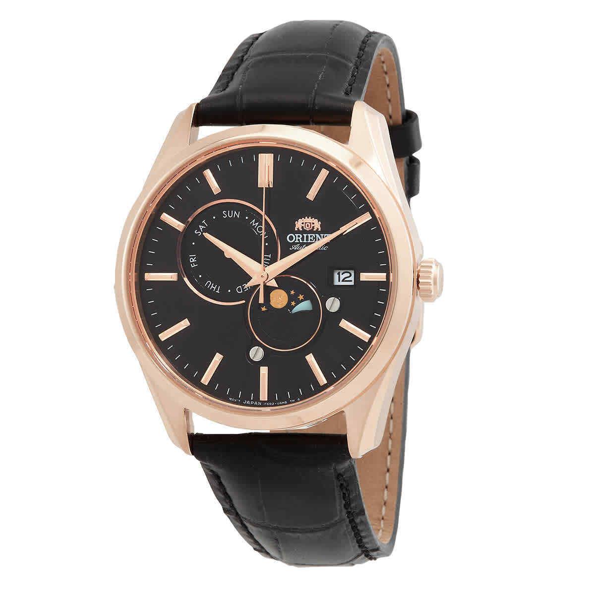 Orient Sun and Moon Black Dial Men`s Watch RA-AK0309B10B