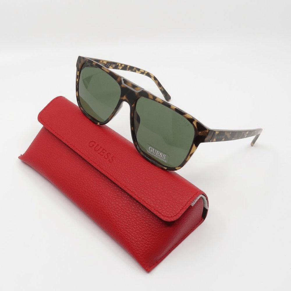 Guess GU00056 53N Tortoise/green Square Sunglasses