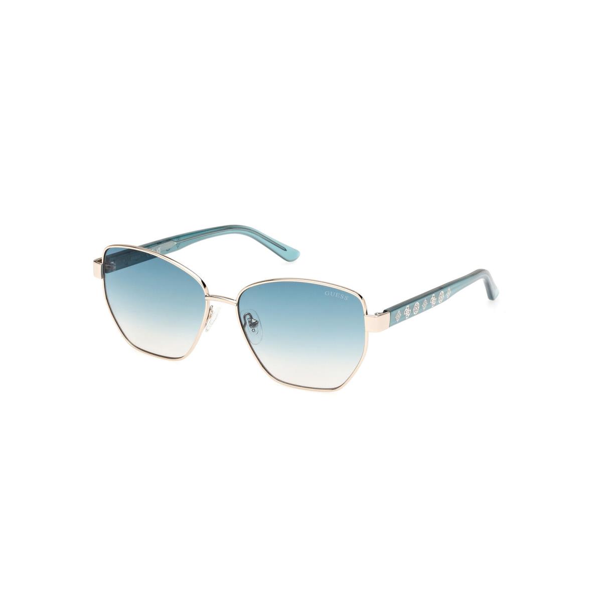 Guess GU00102-32P-56 Gold Blue Sunglasses