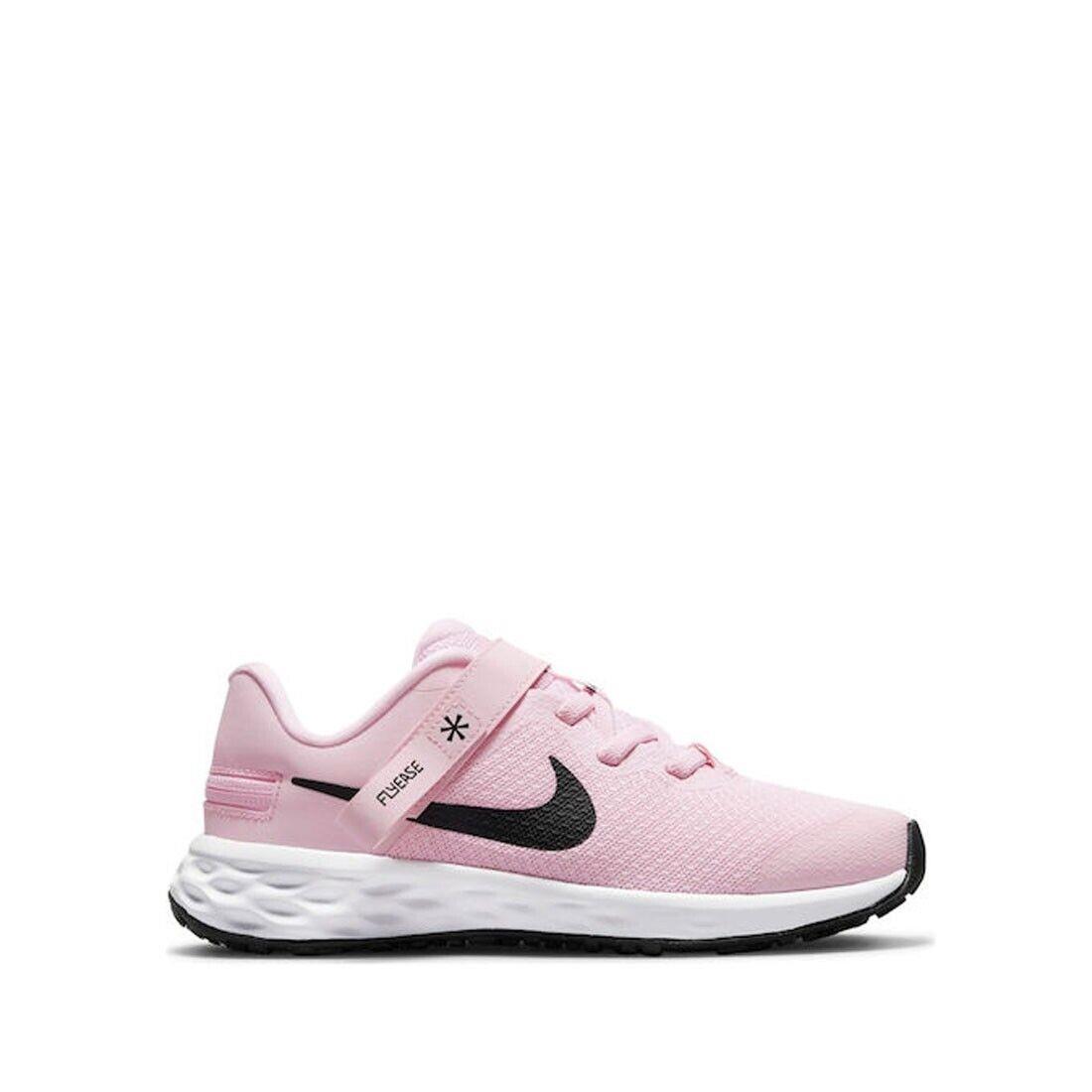 Nike DD1114-608 Kids Revolution 6 Flyease Stay-put in Pink/pink - Medium - Pink