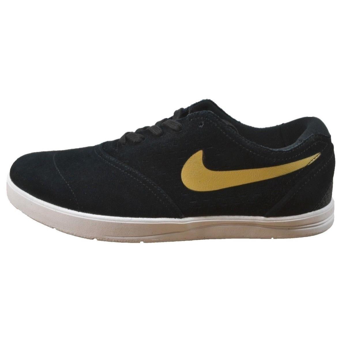 Nike Eric Koston 2 Black Metallic Gold Skate 580418-070 244 Men`s Shoes - Black, Manufacturer: Black/Metallic Gold