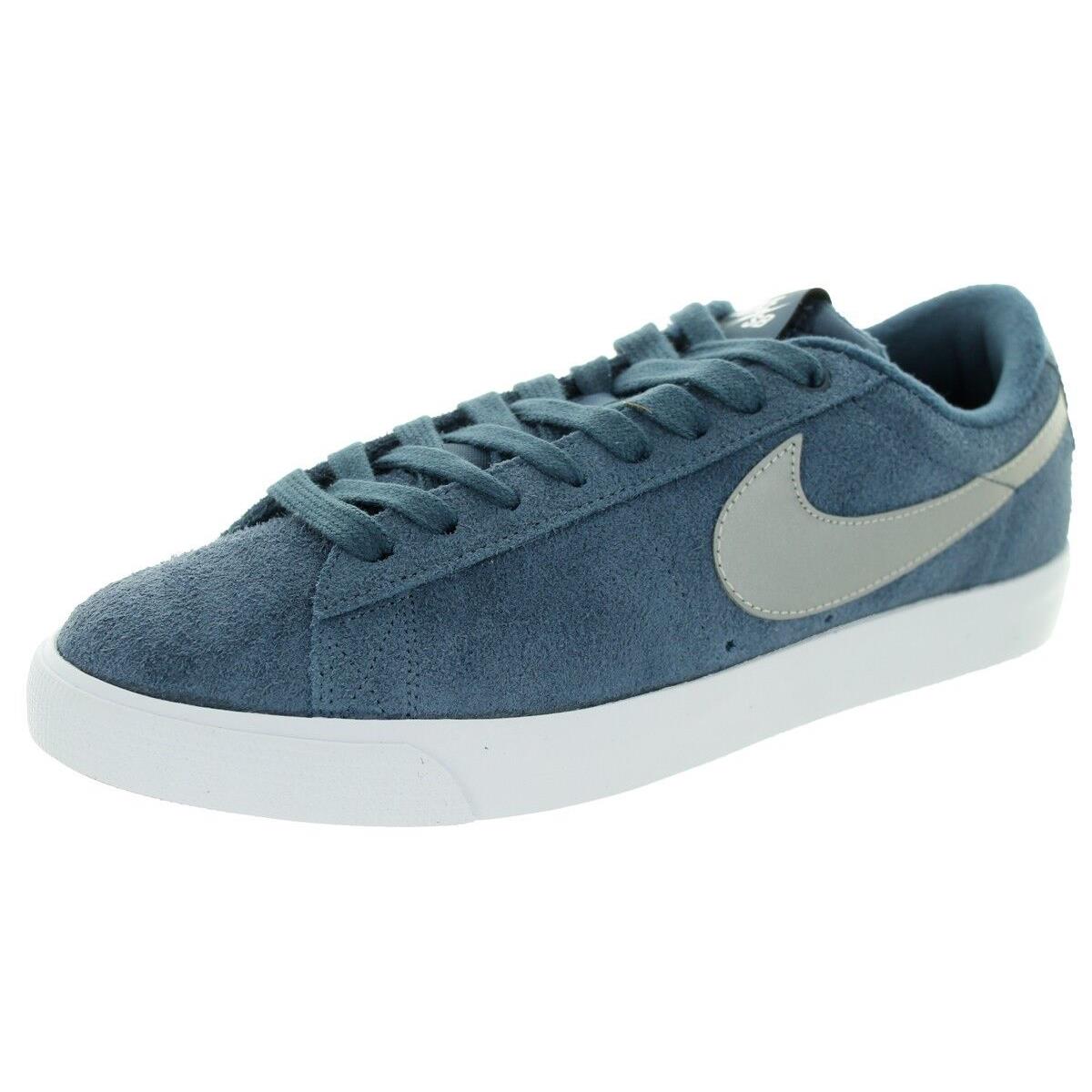 Nike Blazer Low GT Squadron Blue Metallic Silver 704939-406 575 Men`s Shoes - SQUADRON BLUE/ METALLIC SILVER-LITE CRIMSON, Manufacturer: SQUADRON BLUE/ METALLIC SILVER-LITE CRIMSON