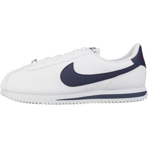 Big Kid`s Nike Cortez Basic SL White/neutral Indigo 904764 106 - White/Neutral Indigo