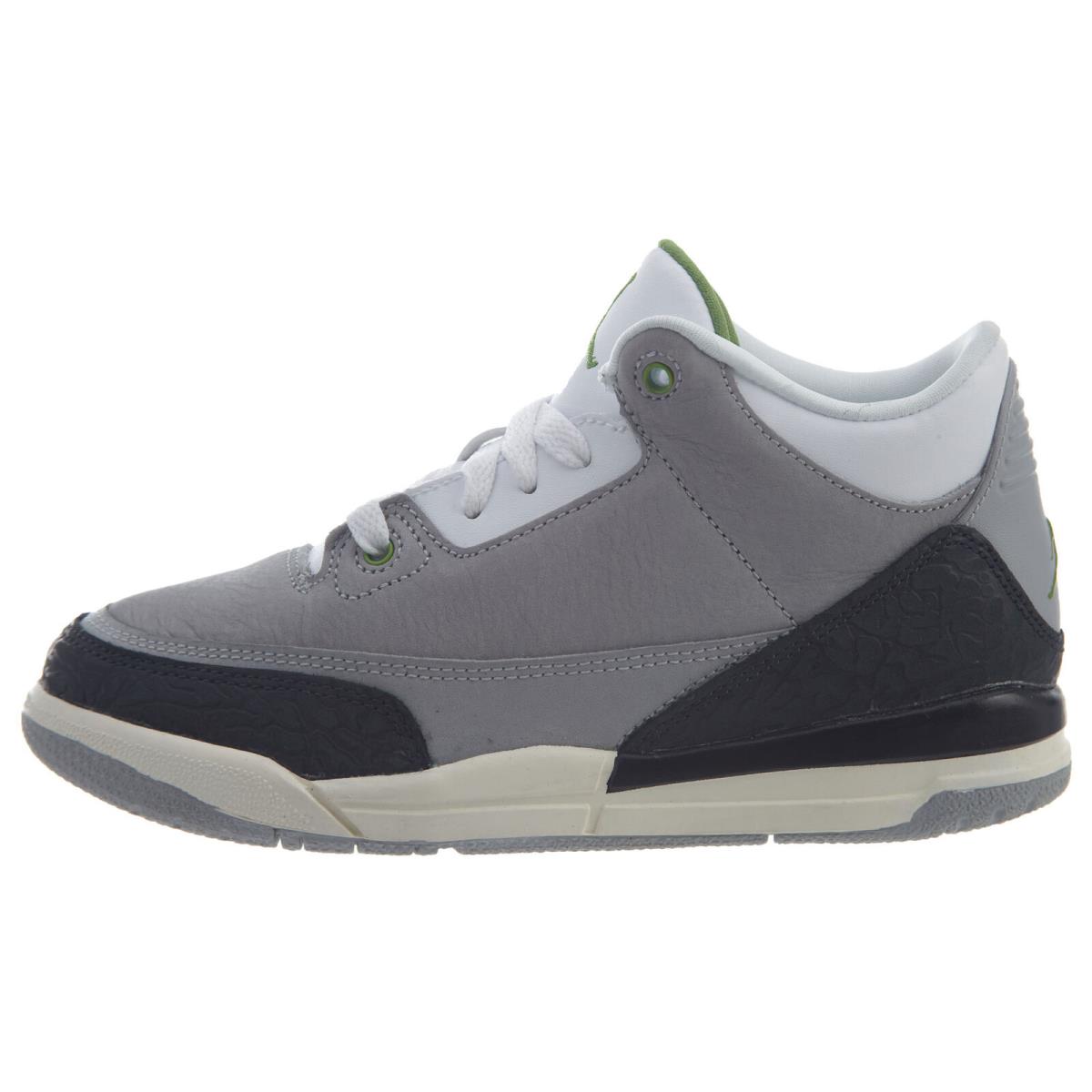 Nike Jordan 3 Retro Chlorophyll PS Boys / Girls Style :429487