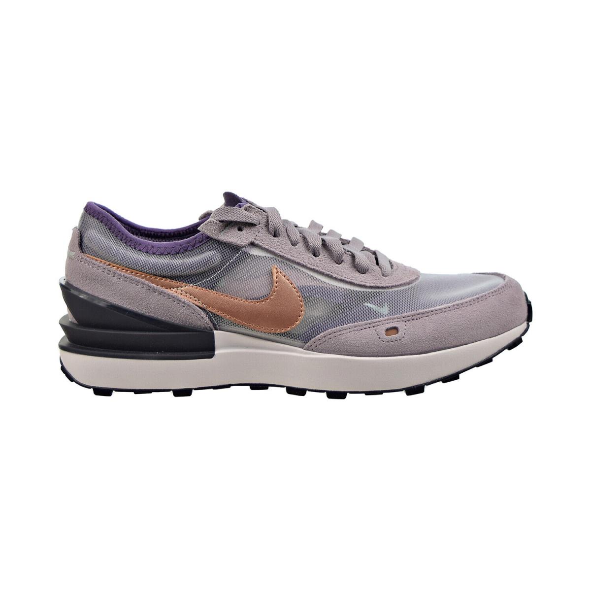 Nike Waffle One GS Big Kids` Shoes Summit White-amethyst Ash DC0481-102 - Summit White-Amethyst Ash-Off Noir-Metallic Red Bronze