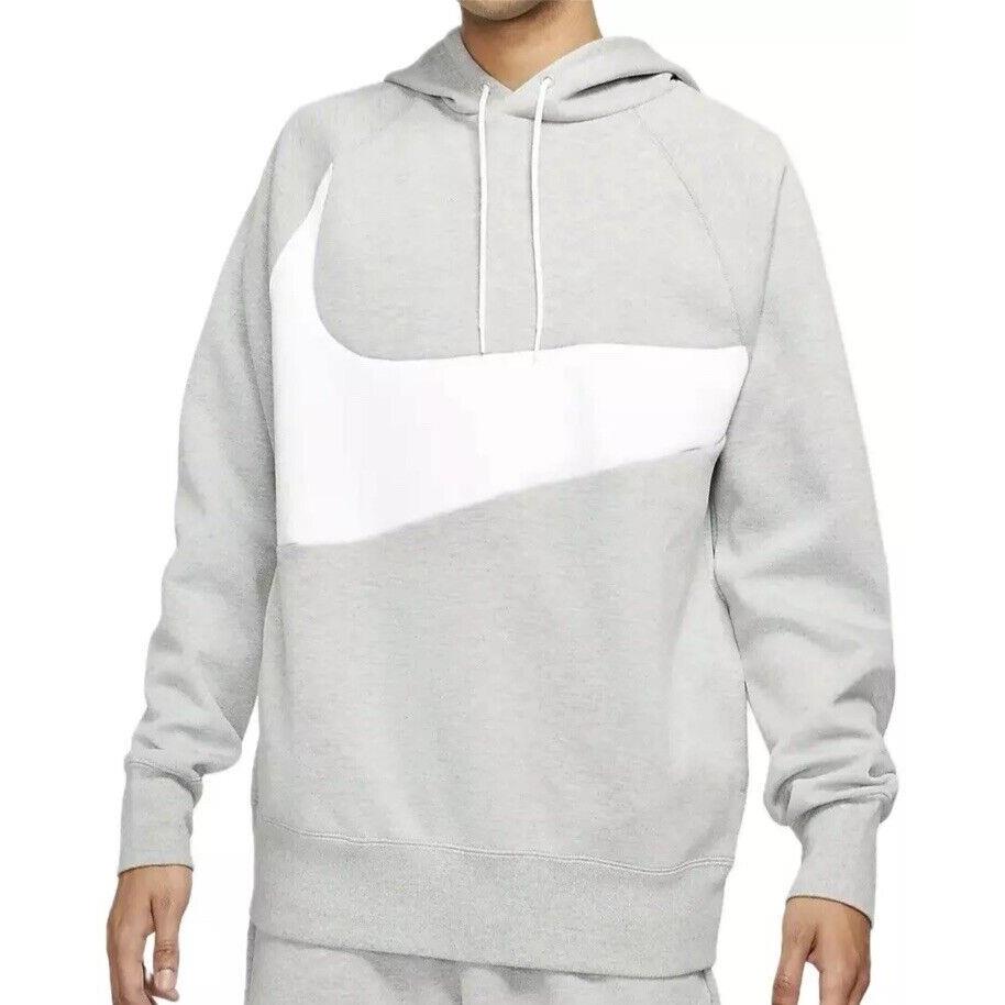 Nike Sportswear Tech Fleece Swoosh Grey Hoodie Mens Multi Sizes DD8222-063