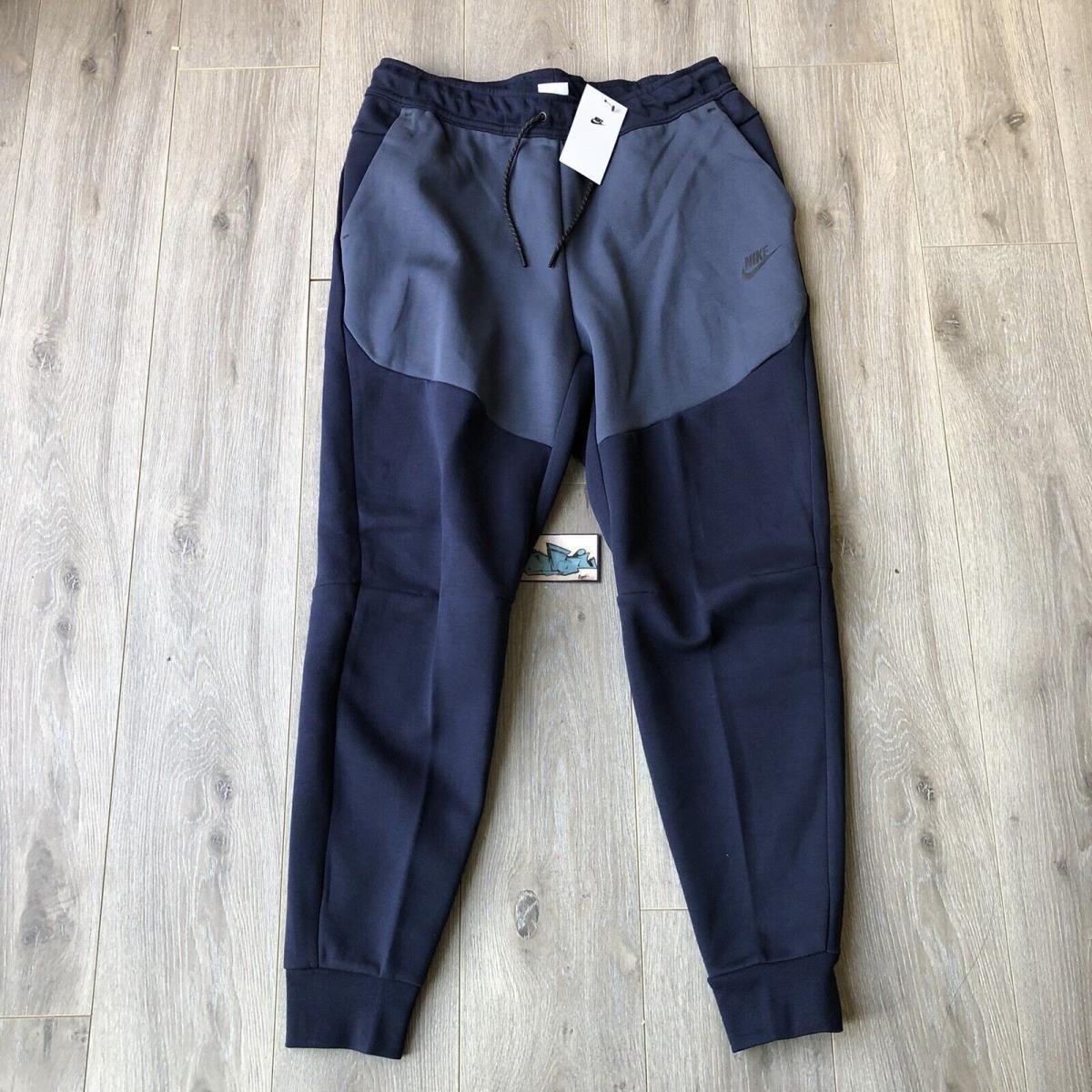 Nike Sportswear Men`s Tech Fleece Joggers Obsidian Blue Size Med-xxl CU4495-451