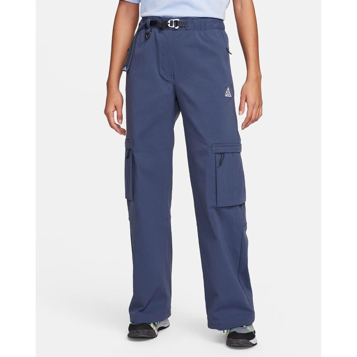 Nike Acg Smith Summit Women`s Cargo Pants FN1947 Thunder Blue Large