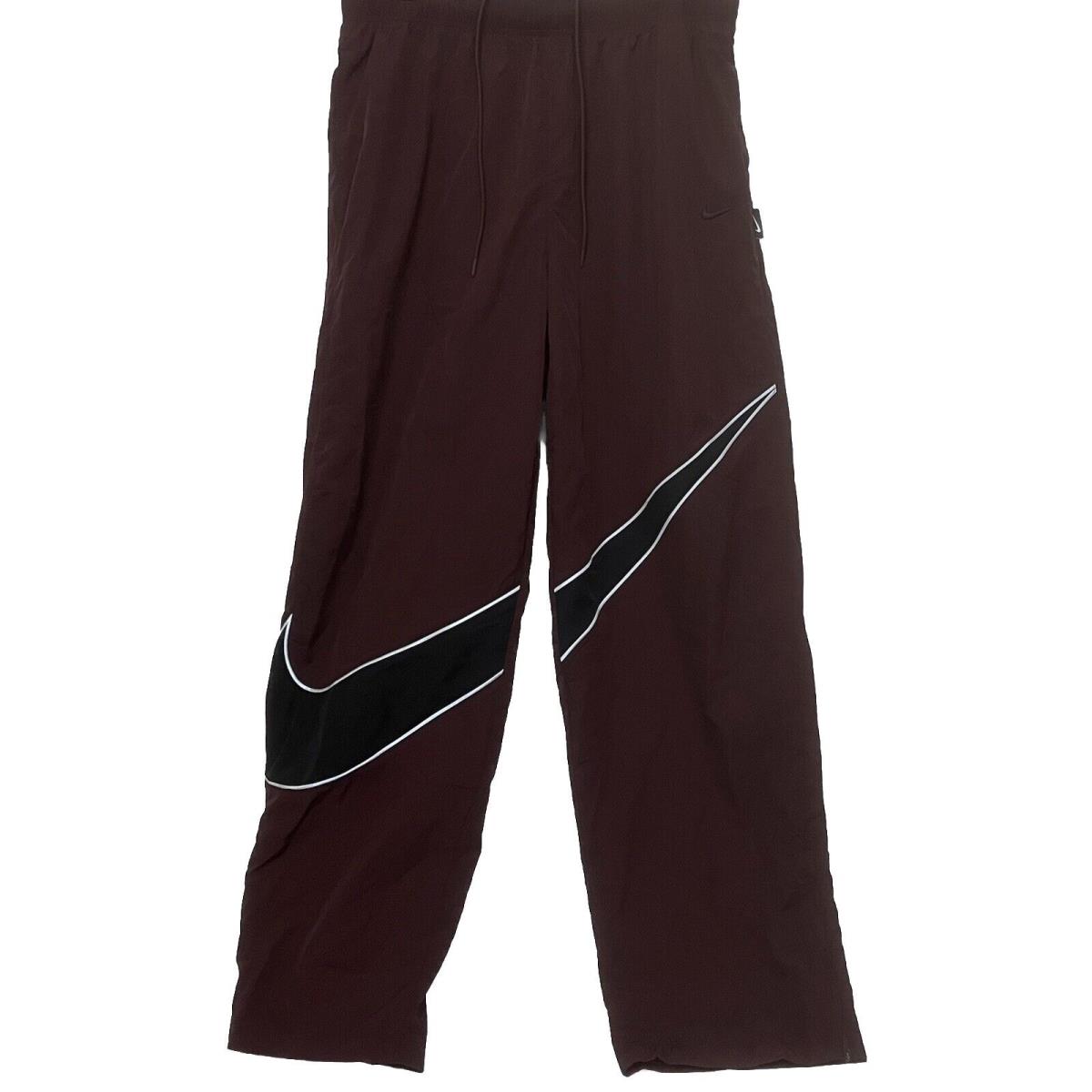 Nike Sportswear Swoosh Woven Sweatpants Loose Fit Brown Men Xl-tall DX0594-227