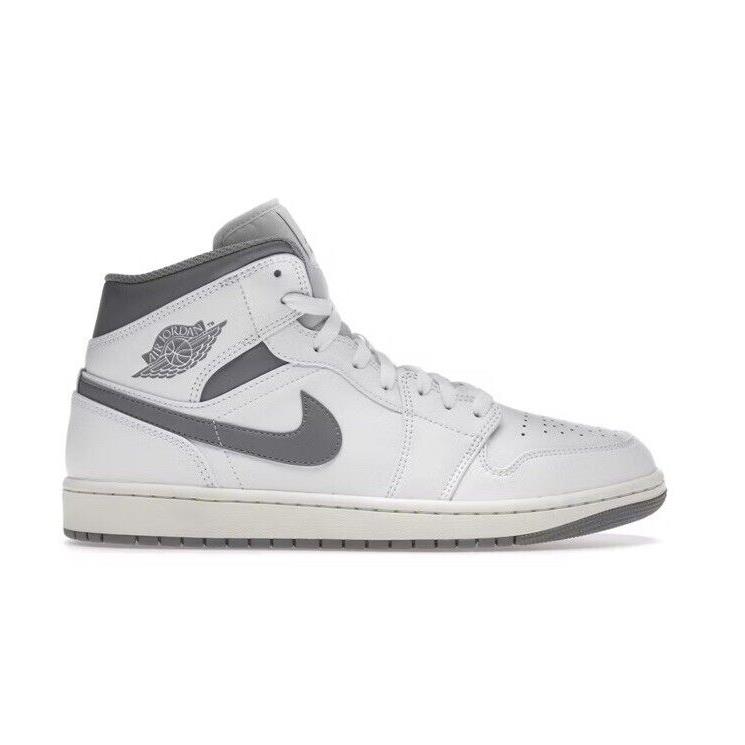 Nike Air Jordan 1 Mid Neutral Grey Shoes Size US 7M/8.5W