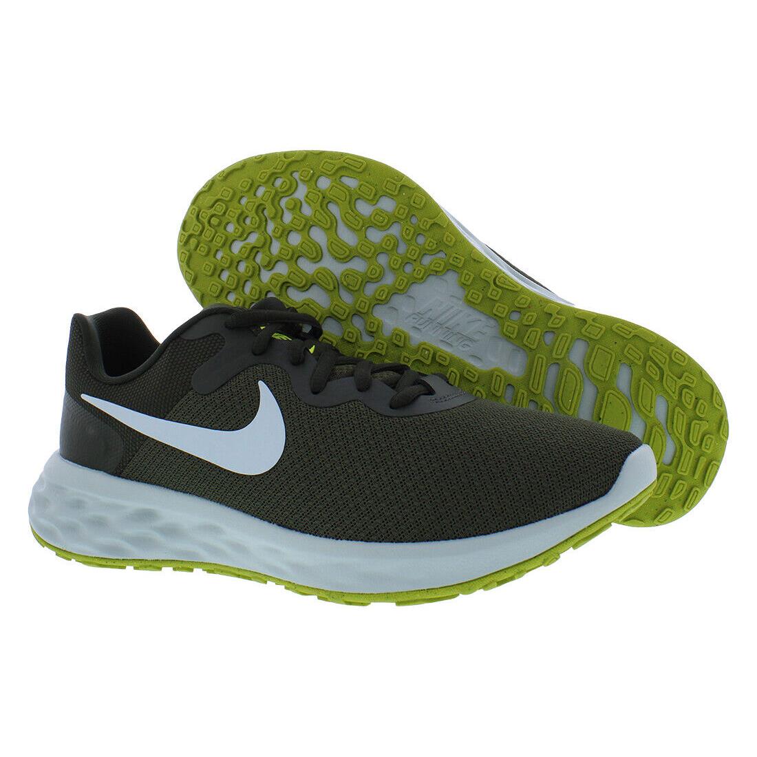 Nike Revolution 6 NN Mens Shoes Size 7.5 Color: Cargo Khaki/glacier Blue - Green, Main: Beige