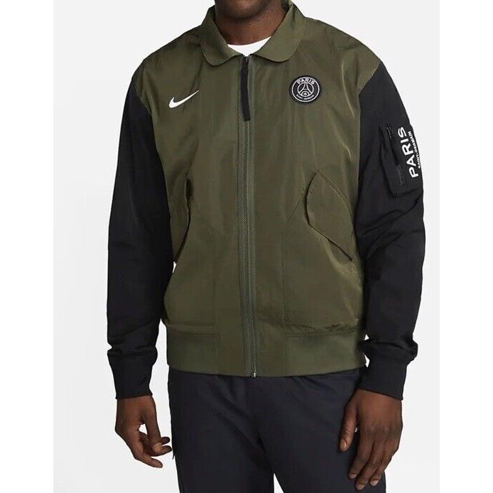 Nike Mens Paris Saint Germain Jacket Psg Football Soccer Bomber Jacket Sz S