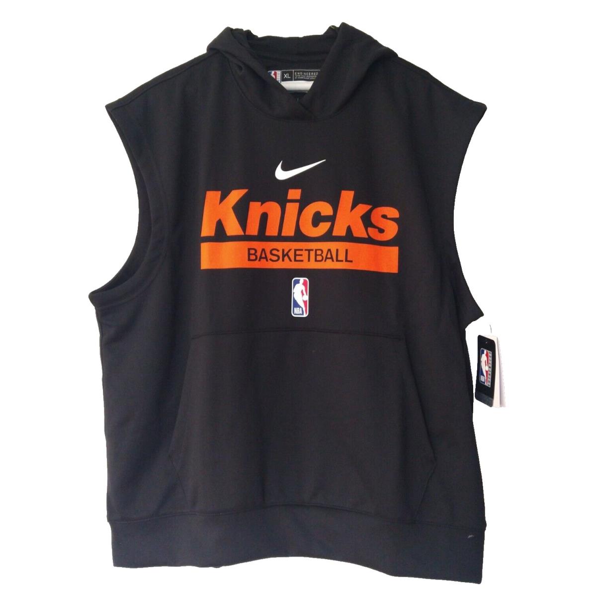 Nike Engineered Warm Up Sleeveless Hoodie - NY Knicks - DN7222 010 - Black - XL