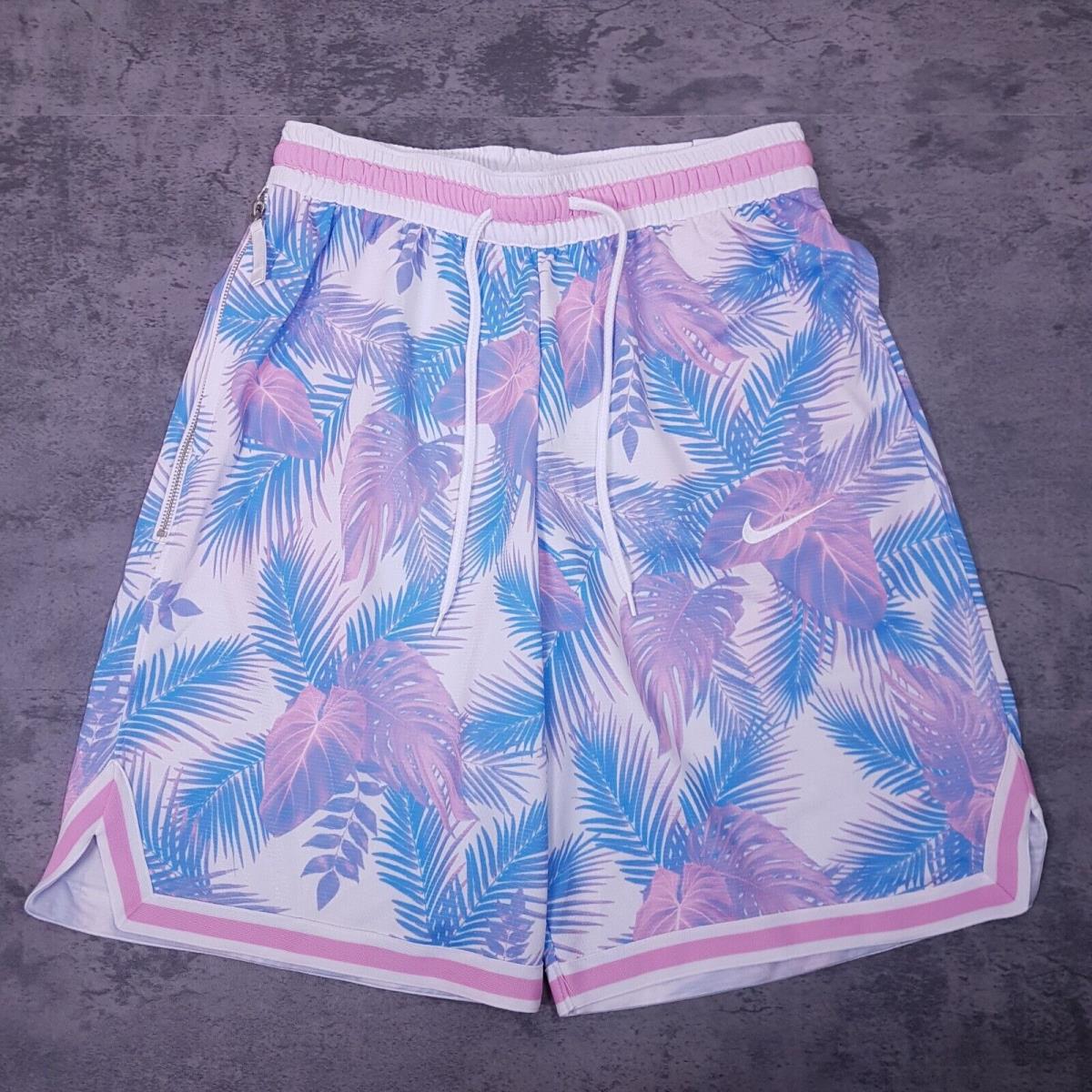 Nike Dri fit Dna Floral Basketball Shorts Mens Size Medium Pink Blue Tropical SporTipTop