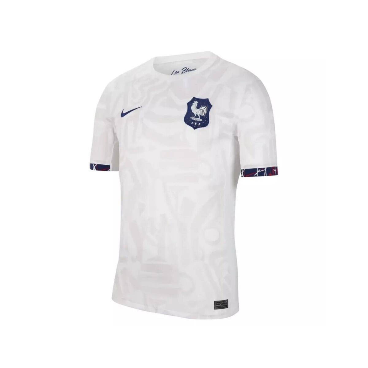 Nike Fff France Soccer Jersey World Cup Away Top DR3961-100 Men`s Size L