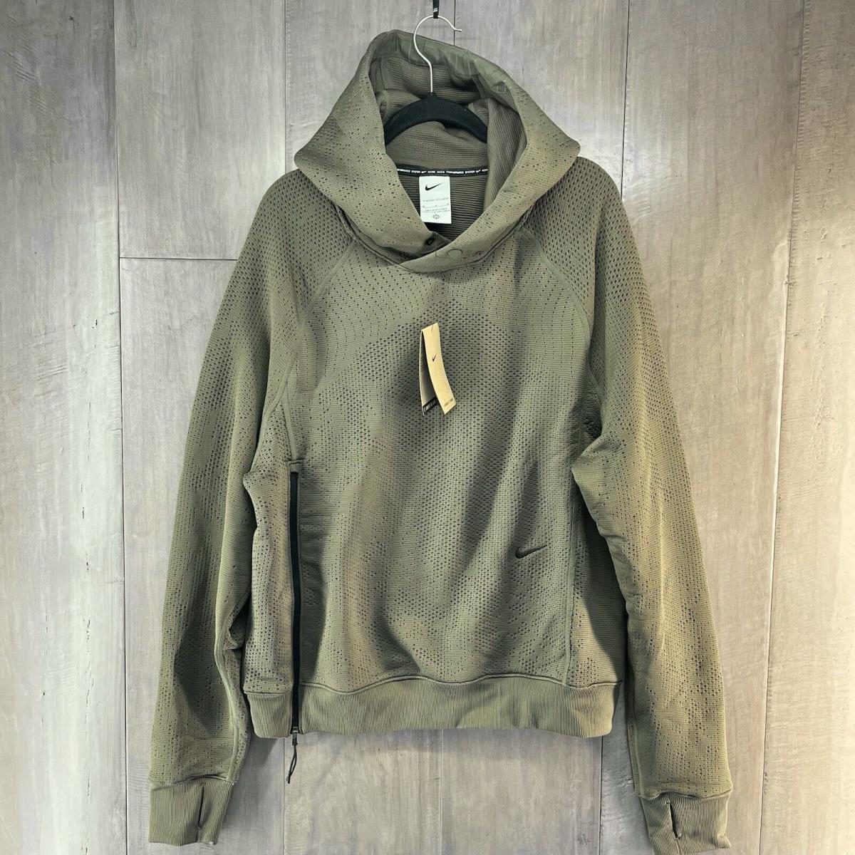 Nike Therma-fit Adv Aps A.p.s Versatile Top Hoodie Green Men`s Medium FB6847-222