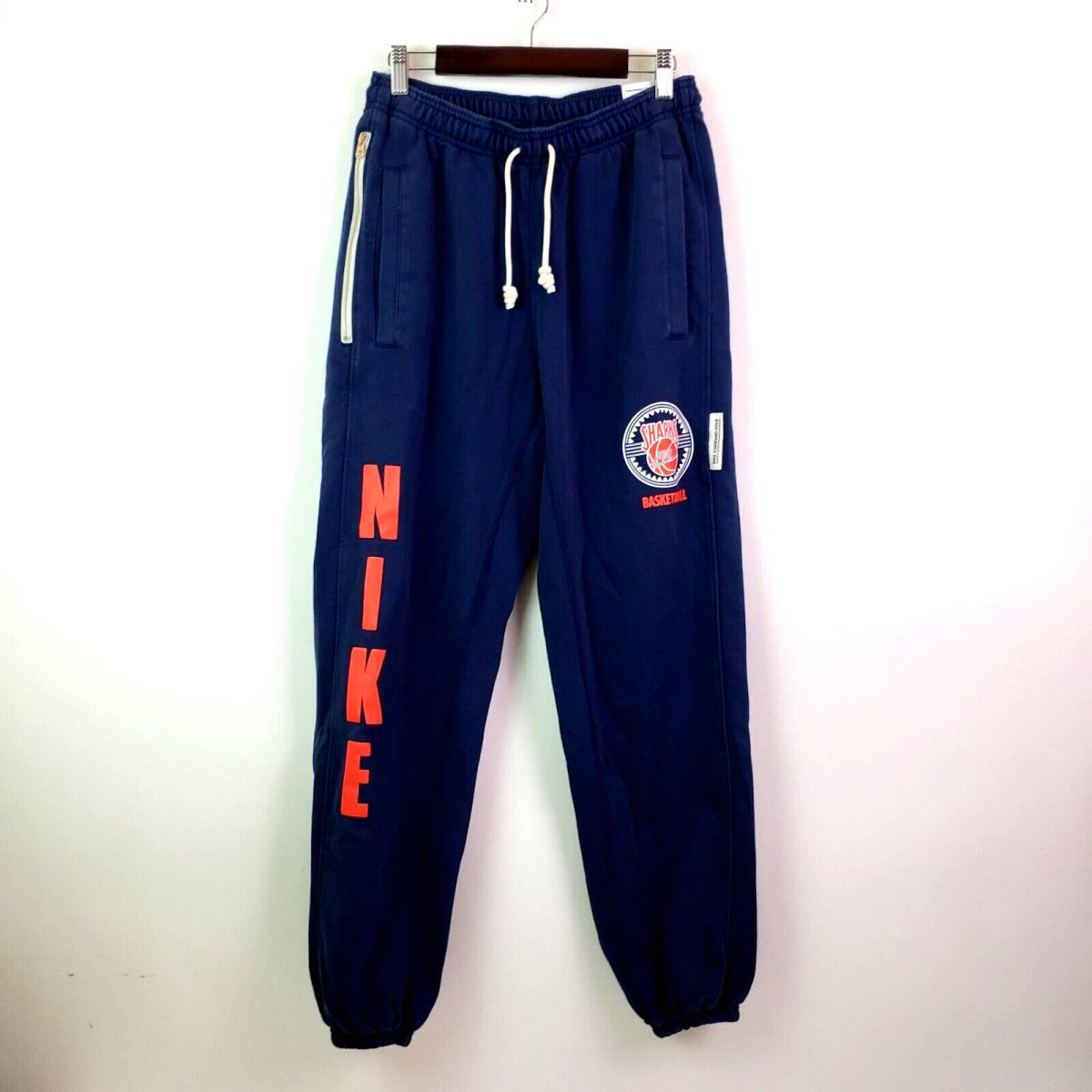 Nike Dri-fit Men M Standard Issue Orange Sweatpants Sharks Basketball FB9031-634