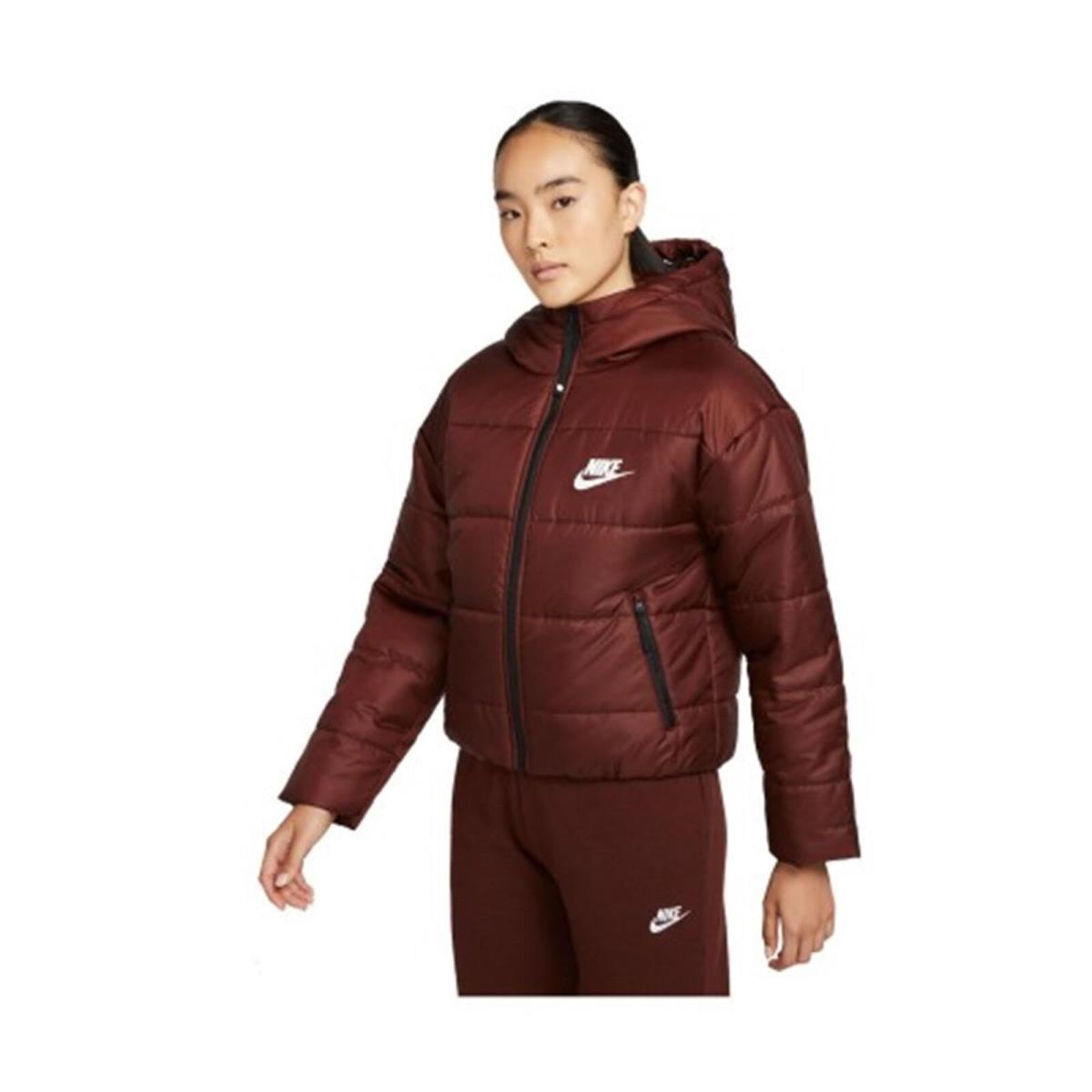 Nike Women`s Therma-fit Repel Down Jacket Red/brown M Regular US